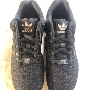 Brand new Adidas black tweed running shoes sz 8.5